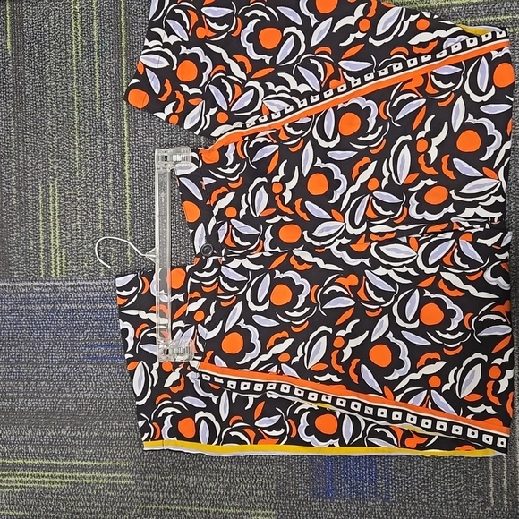 Anthropologie Breezy Straight Pant Red Motif Print Pants-Size 2 - Picture 11 of 17